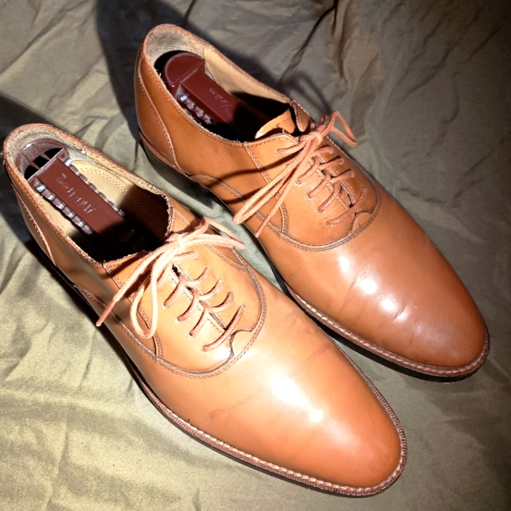 Cole Haan Tan Leather Oxfords